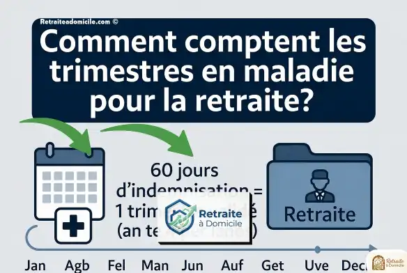 comment compte les trimestres en maladie pour la retraite
