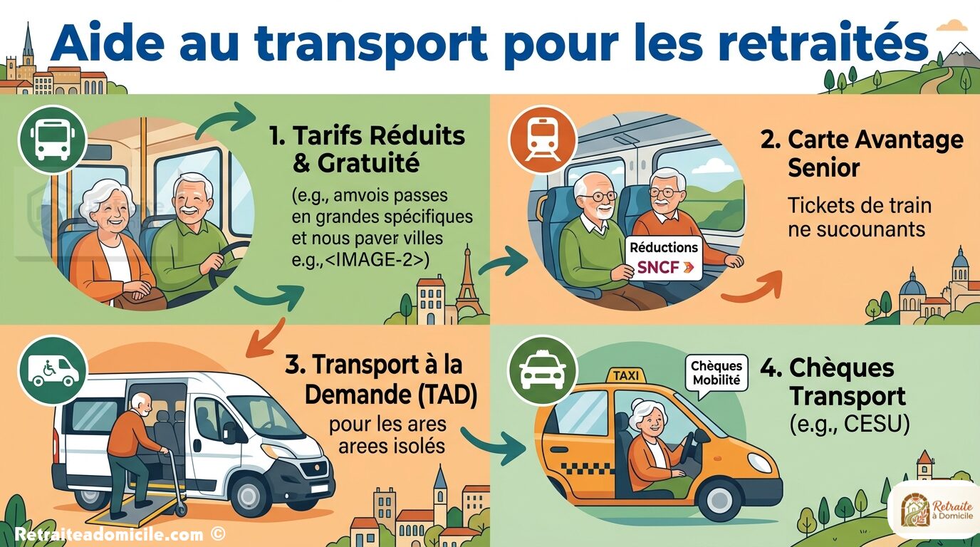 Aide au transport pour les retraites : toutes les solutions à connaître