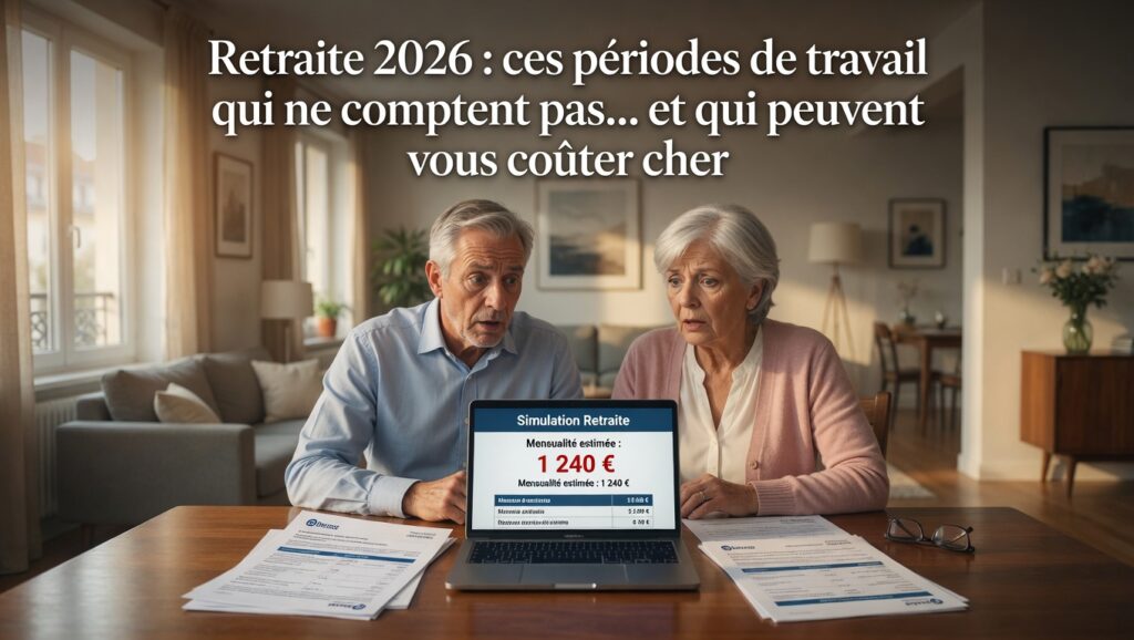 trimestres retraite non validé 2026