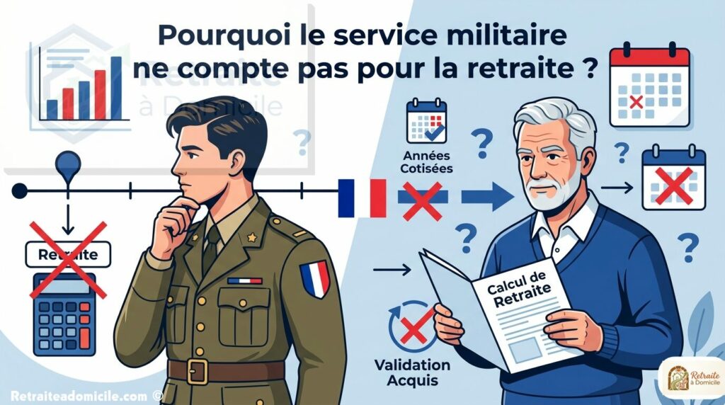 pourquoi le service militaire ne compte pas pour la retraite