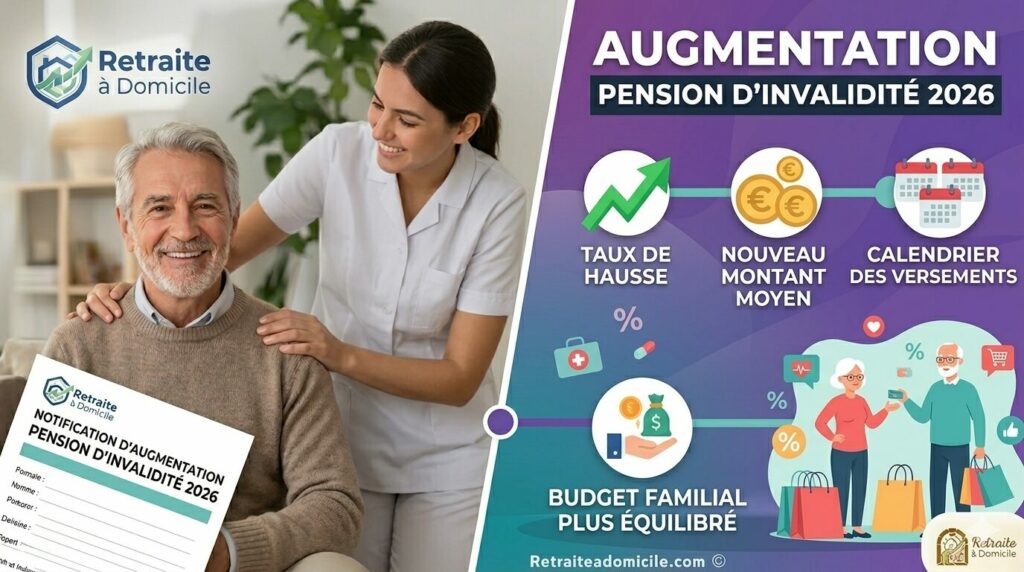 augmentation pension d'invalidité 2026
