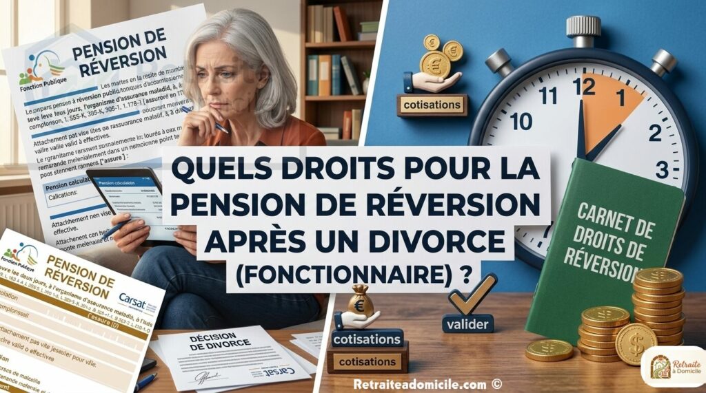 pension de réversion divorcé fonctionnaire