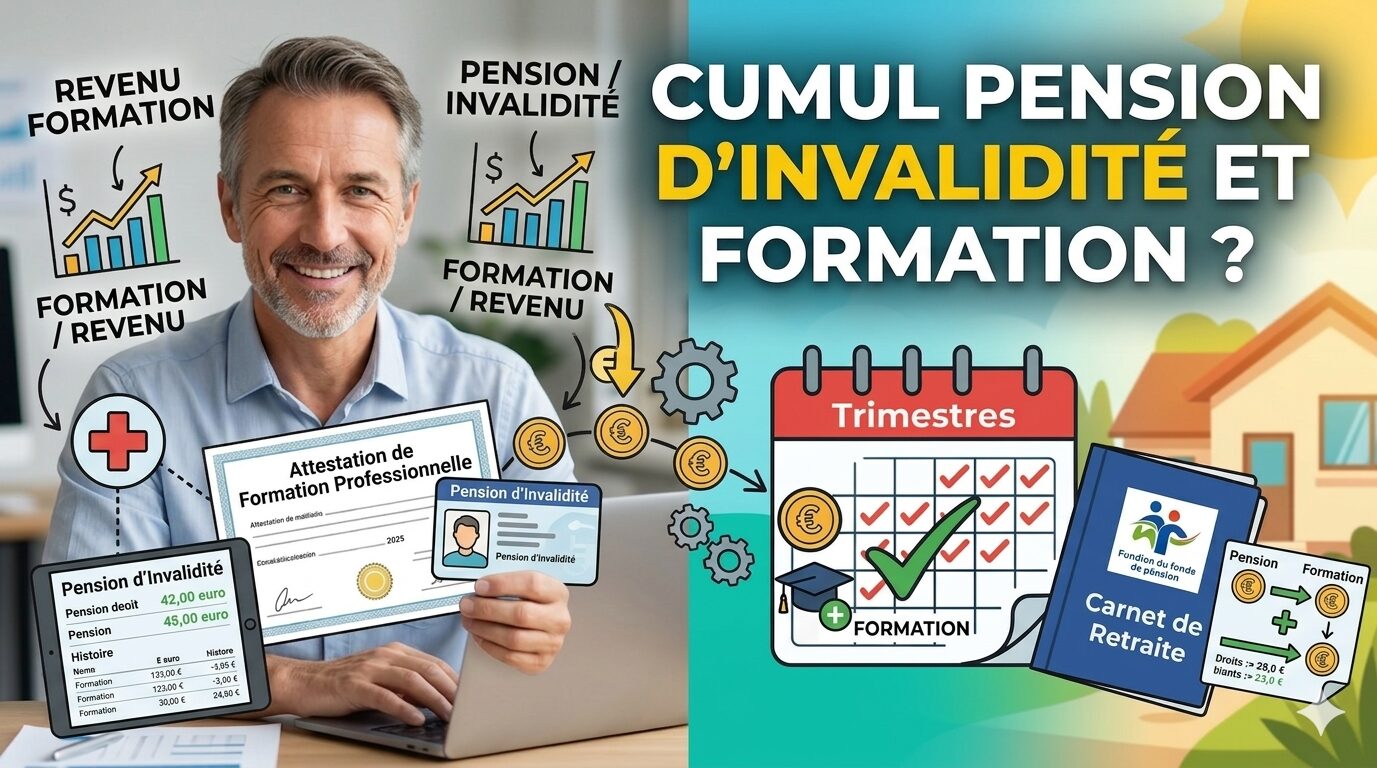 Cumul pension d’invalidité et formation : tout ce que vous devez savoir