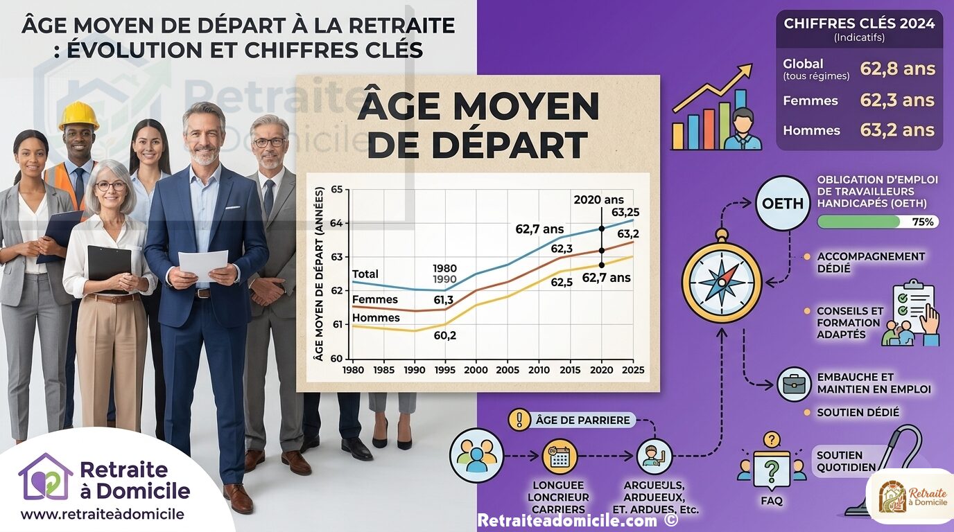 Age moyen de depart a la retraite en france : âge légal, âge moyen et à quel âge partir