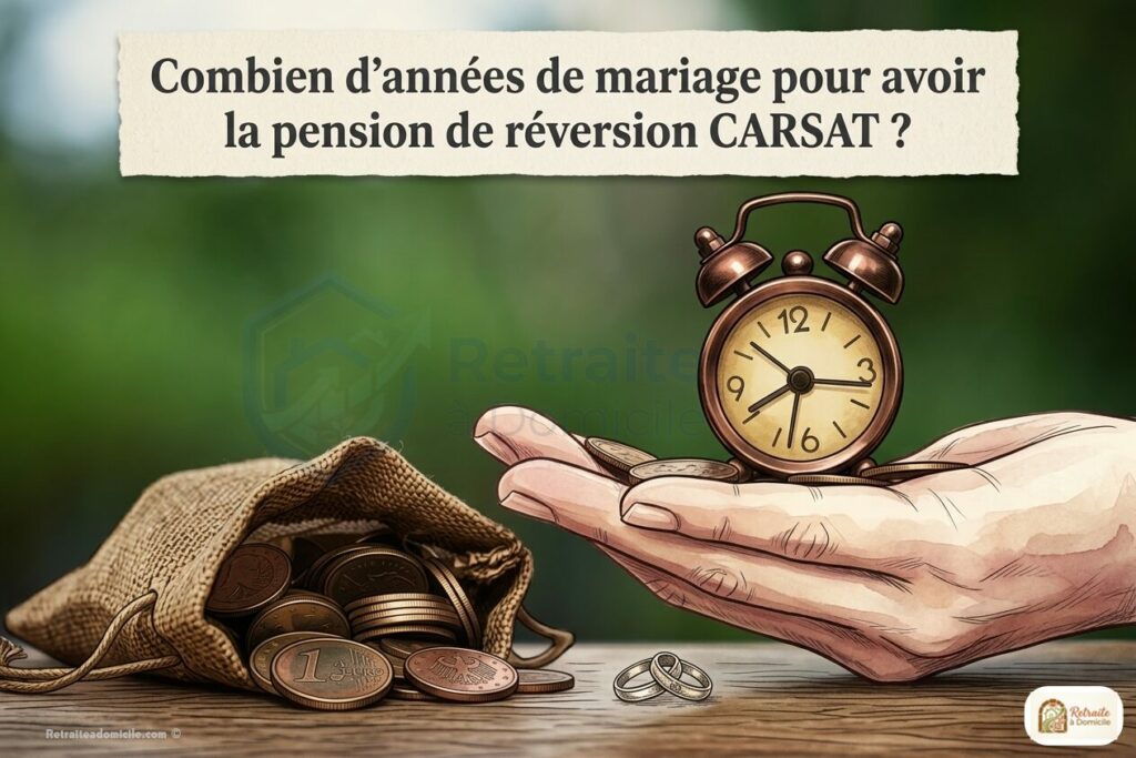 Combien d'années de mariage pour avoir la pension de réversion CARSAT
