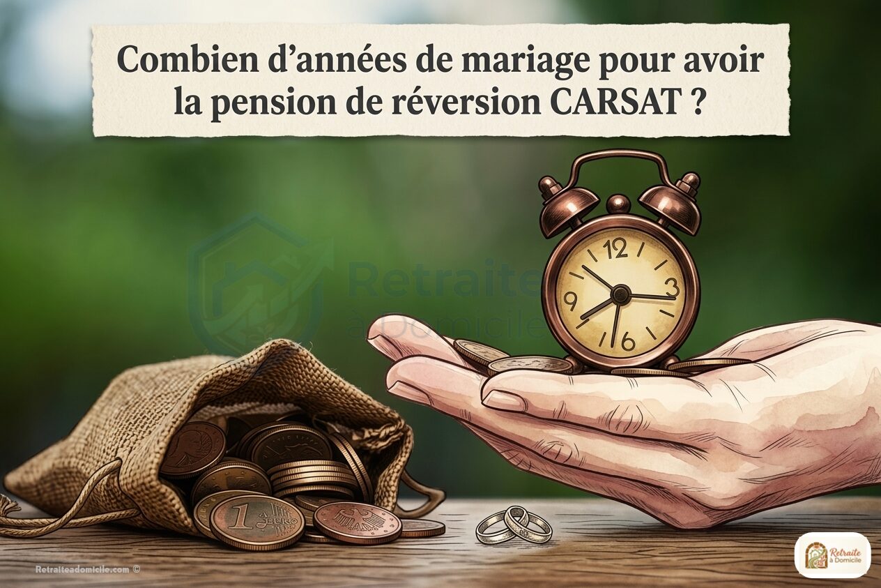 Combien d&rsquo;années de mariage pour avoir la pension de réversion CARSAT ?