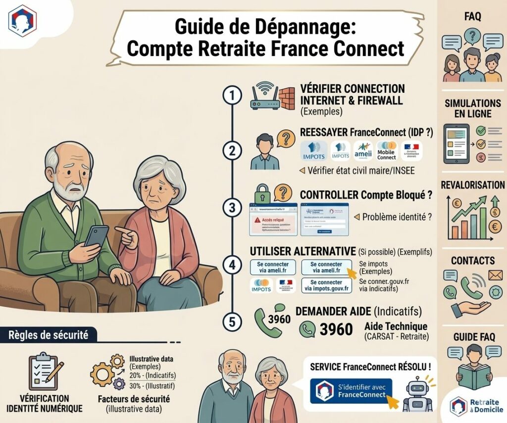 compte retraite France Connect ne fonctionne pas