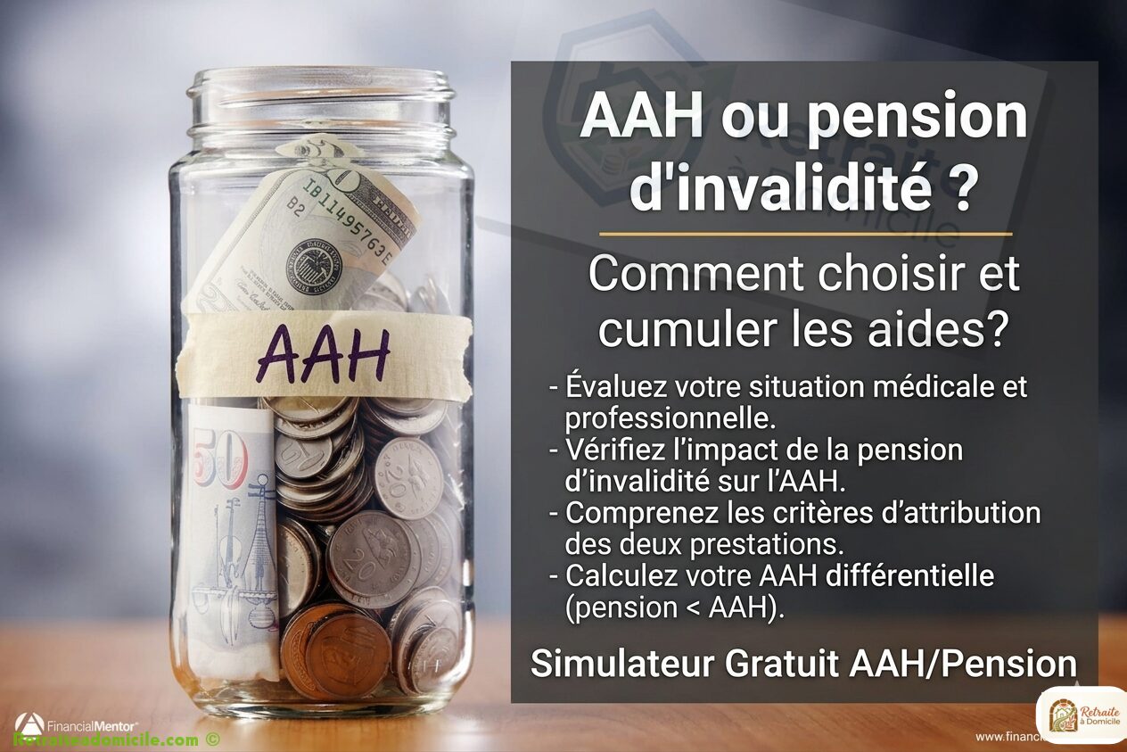 AAH ou pension d&rsquo;invalidité : différences, cumul et stratégie
