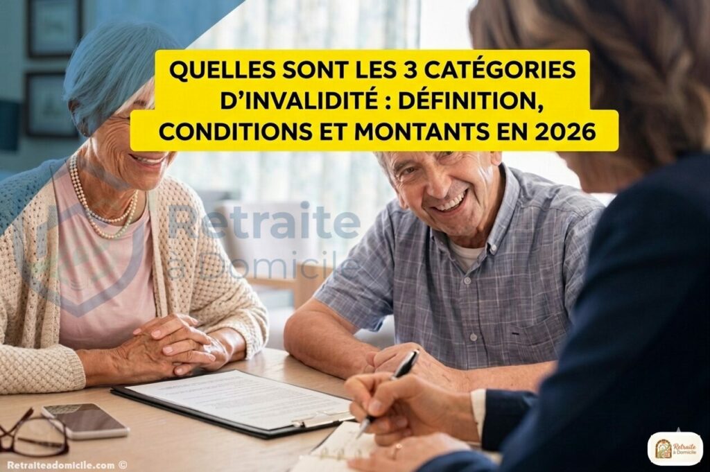 Quelles sont les 3 catégories d'invalidité