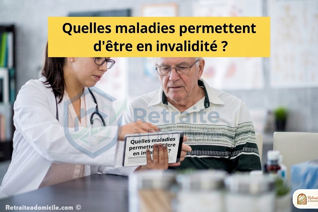 Quelles maladies permettent d&rsquo;être en invalidité ?