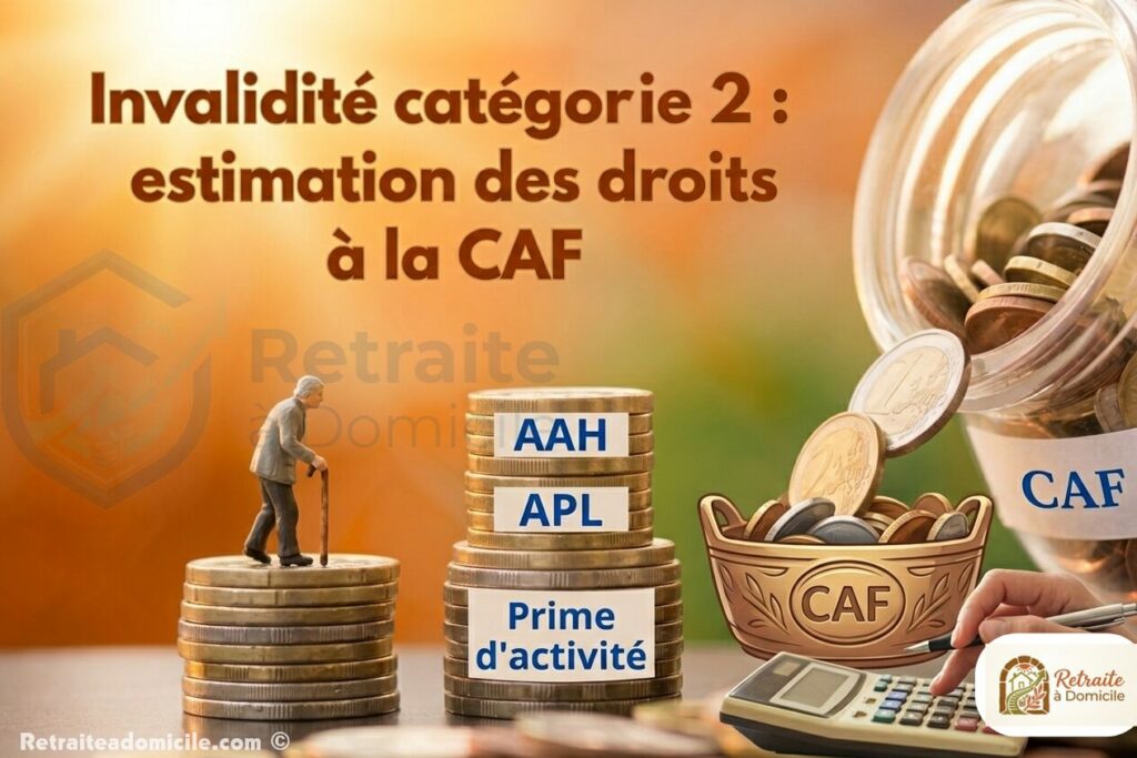 Invalidité catégorie 2 : droits à la CAF en 2026 — AAH, RSA, APL et prime d'activité